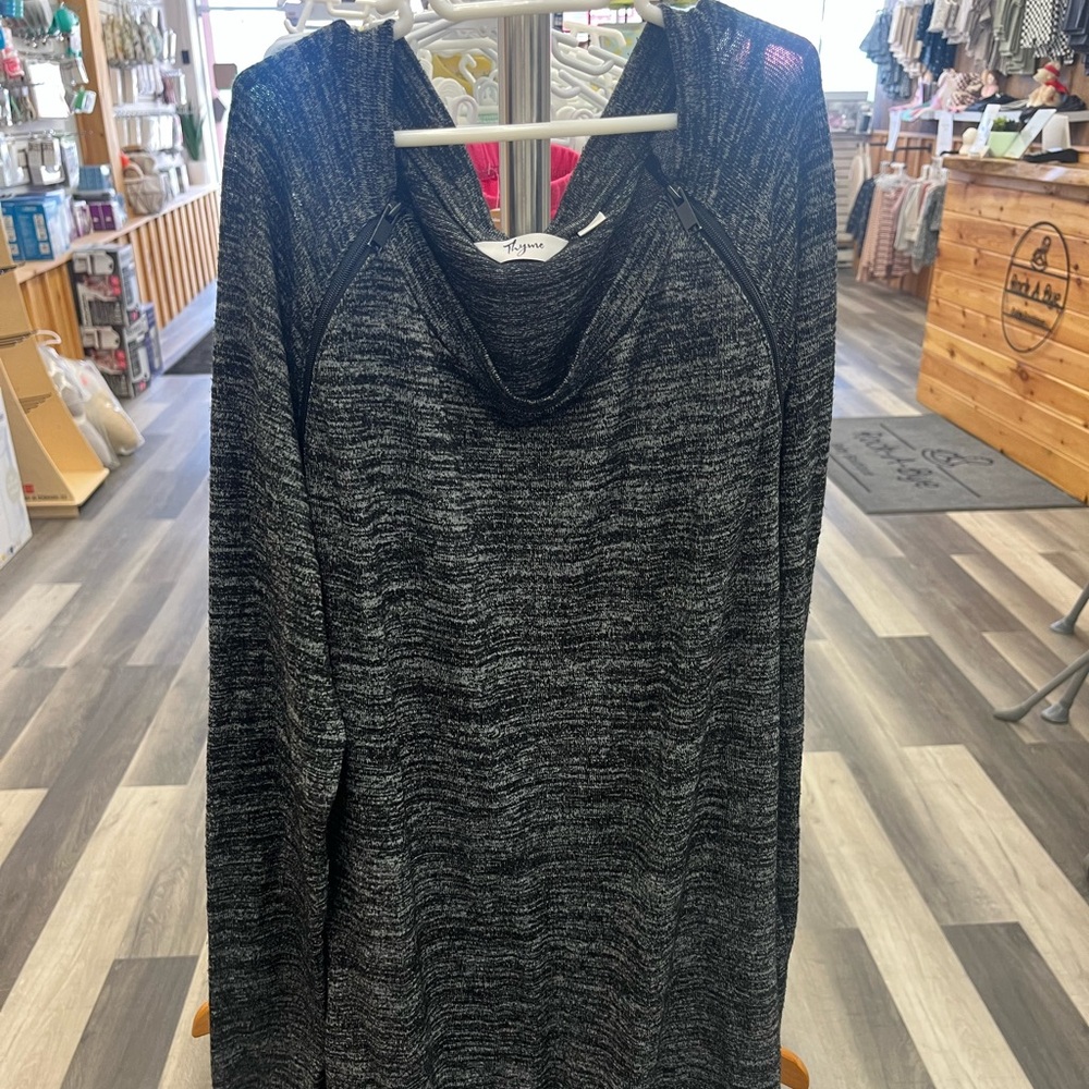 Stylish Black Sweater Dress